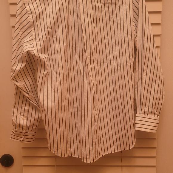 NWT Ralph Lauren White Purple Striped Button Long Sleeve Cotton Shirt - Picture 2 of 6
